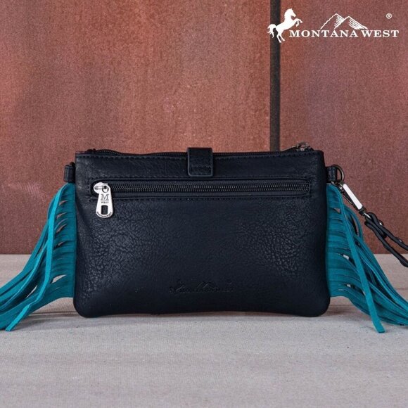 MW1252-181 Montana West Buckle Collection Clutch/Crossbody - Picture 5 of 6